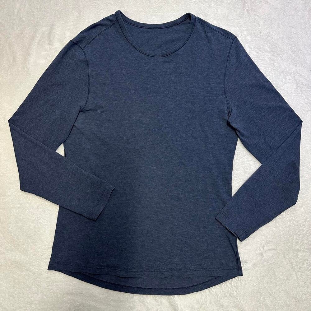 Lululemon Men's 5 Year Basic Long Sleeve Shirt Pima Cotton 4 Way Stretch L